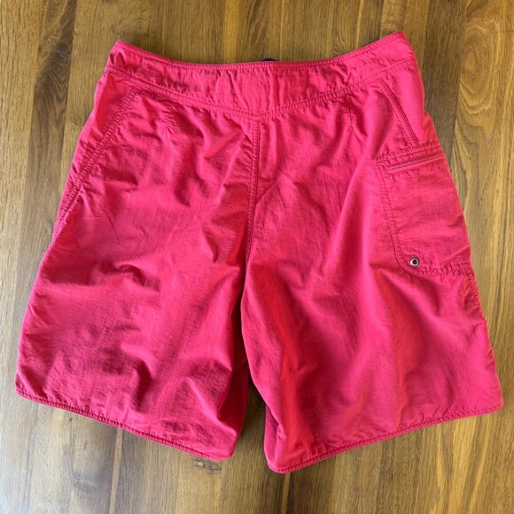 PATAGONIA Board Shorts Mens 34 Solid Red Swim Trunks Fully Lined Boardshorts - Picture 2 of 9